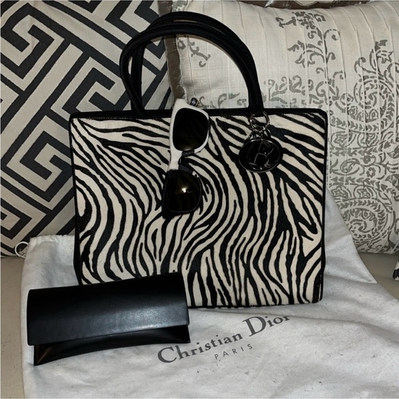 🔥Christian Dior Lady Dior Pony Hair Tote 🔥NWOT dustbag included - Picture 2 of 14